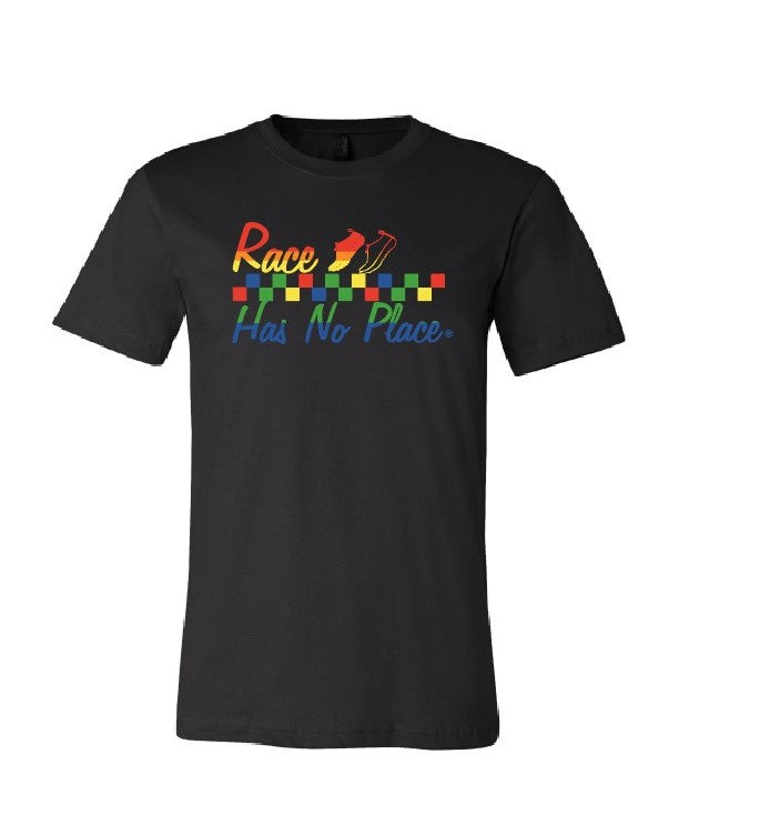 Rainbow Logo Tee in Black (Unisex)